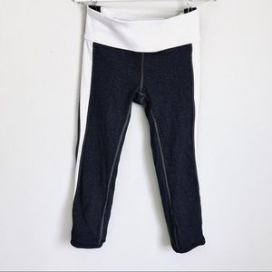 Gap Fit Charcoal Grey Capri Leggings Workout Pants